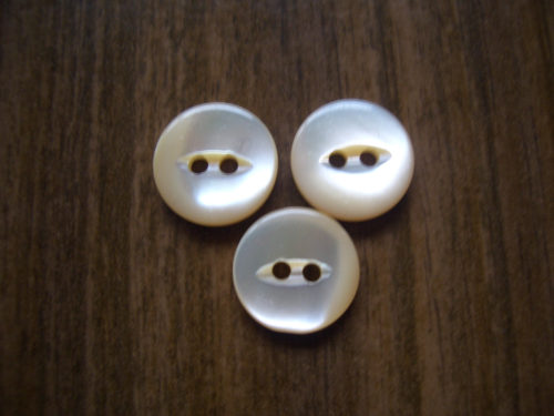 echt Perlmutter Farbe: Trocas beige Grösse 10 mm